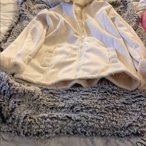 Justice fur lined jacket size 12-14